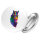 Button Pferdekopf Colorful rund