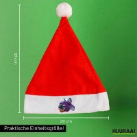 Weihnachtsmütze Mops Colorful