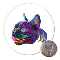 Magnet Mops Colorful 59mm Kühlschrankmagnet