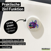 Magnet Mops Colorful 59mm Kühlschrankmagnet