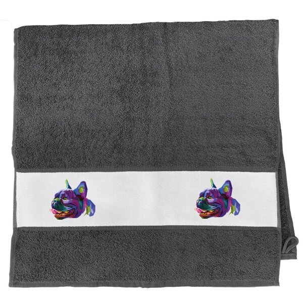 Handtuch Mops Colorful 50x100cm