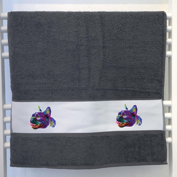 Handtuch Mops Colorful 50x100cm