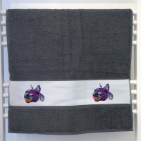 Handtuch Mops Colorful 50x100cm