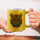 Glitzertasse Tiger Kopf Colorful 330ml