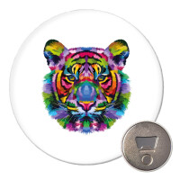 Magnet Tiger Kopf Colorful 59mm Kühlschrankmagnet