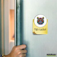 Magnet Tiger Kopf Colorful 59mm Kühlschrankmagnet