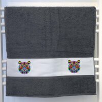 Handtuch Tiger Kopf Colorful 50x100cm
