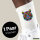 Unisex Socken Tiger Kopf Colorful Größe 37/46 White Motiv Tennissocken