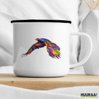 Emaille Tasse Adler Colorful 300ml Vintage Emaille Becher
