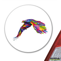 Aufkleber Adler Colorful 10cm rund