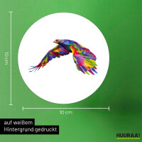 Aufkleber Adler Colorful 10cm rund