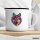 Emaille Tasse Wolf Colorful 300ml Vintage Emaille Becher