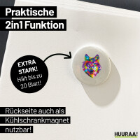 Magnet Wolf Colorful 59mm Kühlschrankmagnet