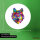 Aufkleber Wolf Colorful 10cm