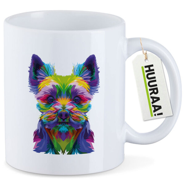Kaffeetasse Yorkshire Terrier Colorful 330ml