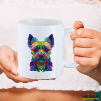 Kaffeetasse Yorkshire Terrier Colorful 330ml