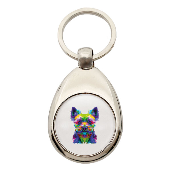 Schlüsselanhänger Yorkshire Terrier Colorful