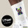 Unisex Socken Yorkshire Terrier Colorful Größe 37/46 White Motiv Tennissocken