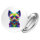 Button Yorkshire Terrier Colorful rund