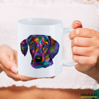 Kaffeetasse Dackel Colorful 330ml