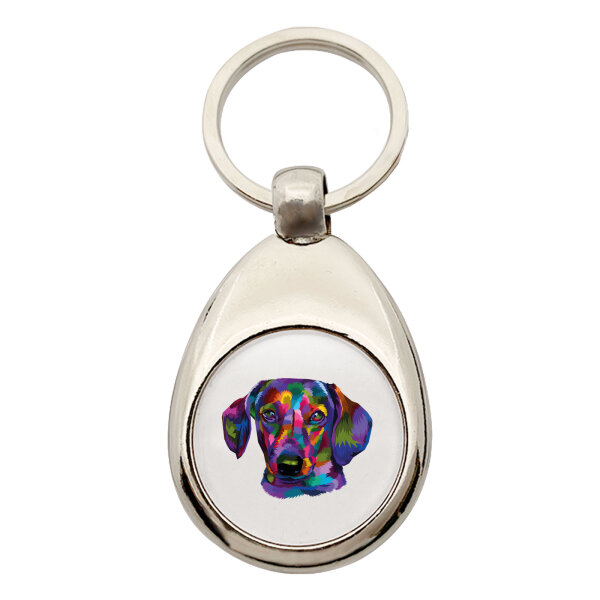 Schlüsselanhänger Dackel Colorful Schlüsselring