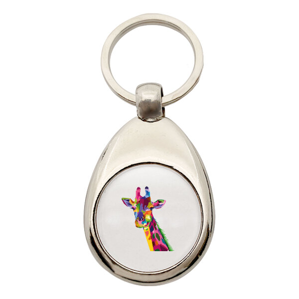 Schlüsselanhänger Giraffe Colorful