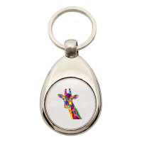 Schlüsselanhänger Giraffe Colorful