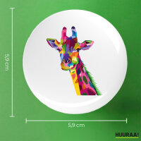 Button Giraffe Colorful