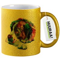 Glitzertasse Bernhardiner Colorful 330ml
