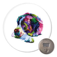 Magnet Bernhardiner Colorful 59mm Kühlschrankmagnet