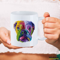Kaffeetasse Englische Bulldogge Colorful 330ml