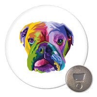Magnet Englische Bulldogge Colorful 59mm...