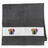 Handtuch Englische Bulldogge Colorful 50x100cm