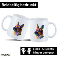 Kaffeetasse Deutscher Schäferhund Colorful 330ml