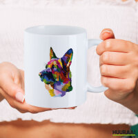 Kaffeetasse Deutscher Schäferhund Colorful 330ml