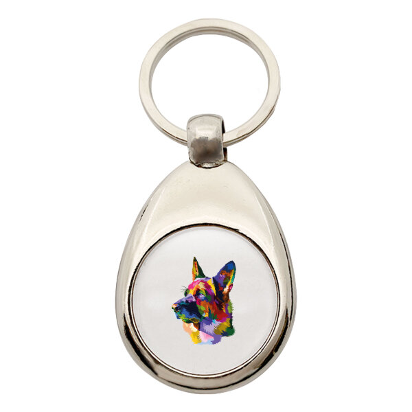 Schlüsselanhänger Deutscher Schäferhund Colorful