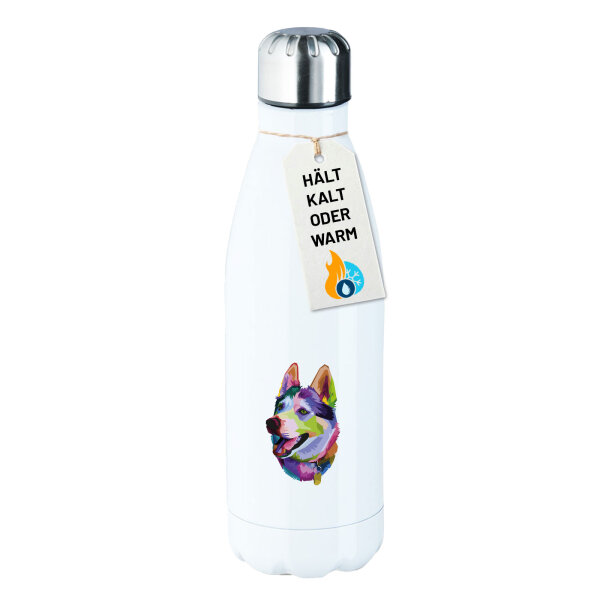 Edelstahl-Trinkflasche Husky Colorful 500ml Wasserflasche