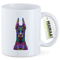 Kaffeetasse Doberman Colorful 330ml