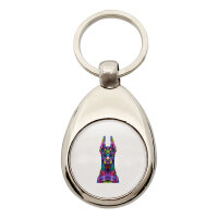 Schlüsselanhänger Doberman Colorful