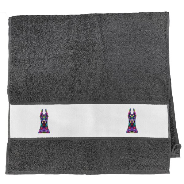 Handtuch Doberman Colorful 50x100cm