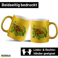 Glitzertasse Wasserschildkröte Colorful 330ml