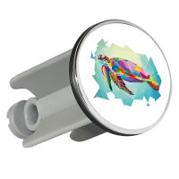 Waschbeckenstöpsel Wasserschildkröte Colorful 4cm