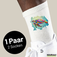 Unisex Socken Wasserschildkröte Colorful Baumwolle