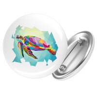 Button Wasserschildkröte Colorful