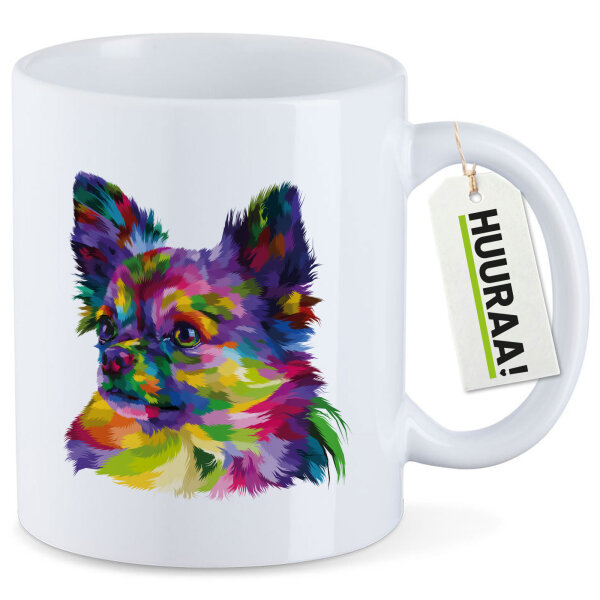 Kaffeetasse Chihuahua Colorful 330ml