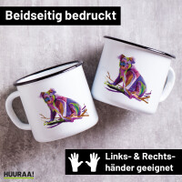 Emaille Tasse Koala Colorful 300ml Vintage Emaille Becher