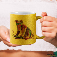 Glitzertasse Koala Colorful 330ml
