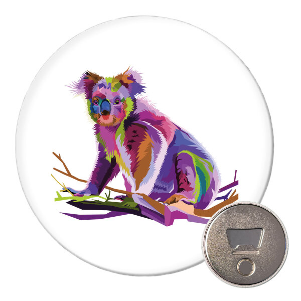 Magnet Koala Colorful 59mm Kühlschrankmagnet Flaschenöffner