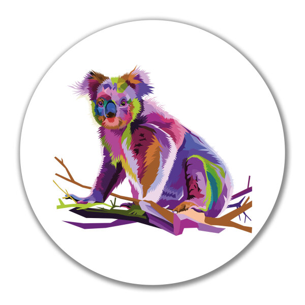 Aufkleber Koala Colorful 10cm
