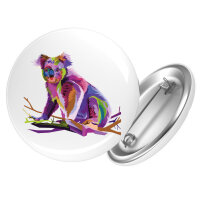 Button Koala Colorful rund